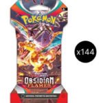 Obsidian Flames Sleeved Booster Pack Case - SV03