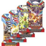 Obsidian Flames Sleeved Booster Pack Art Bundle [Set of 4] - SV03